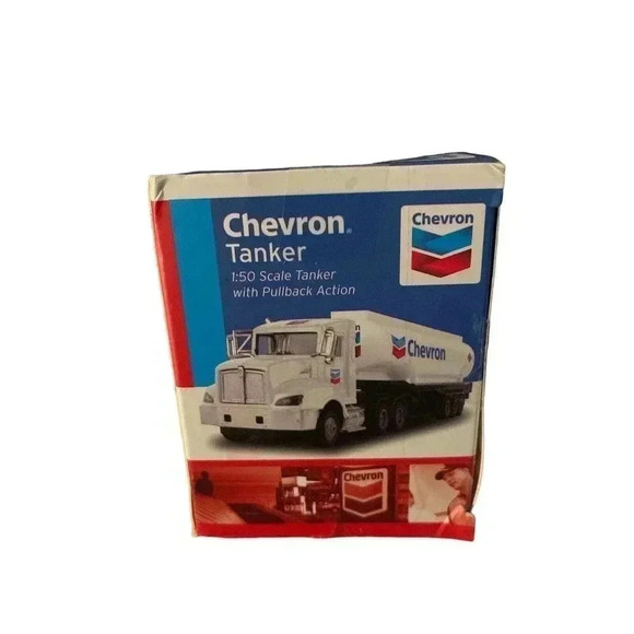 Daron Chevron Tanker Truck 1/50 Scale Die-Cast with Pullback Action - Picture 3 of 5
